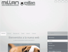 Tablet Screenshot of clinicamillan.com